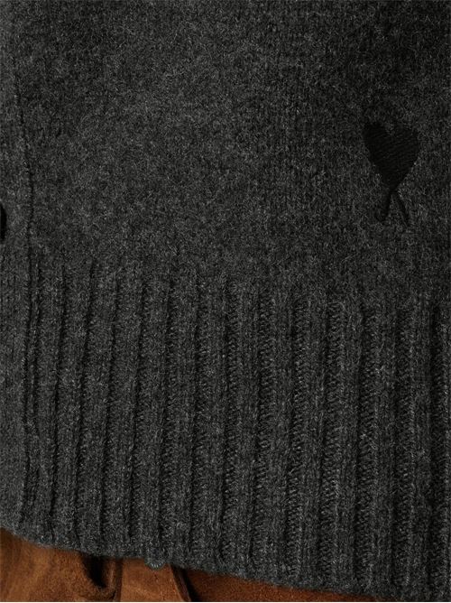 Cardigan con ricamo AMI PARIS | FKC364005020